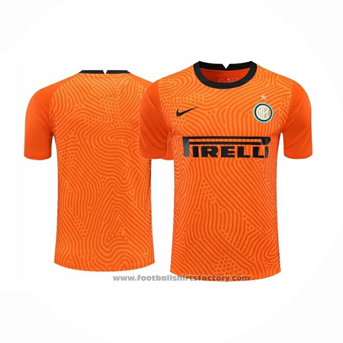 Buy Inter Milan Goalkeeper Shirt 20202021 Orange at Footballshirtsfactory